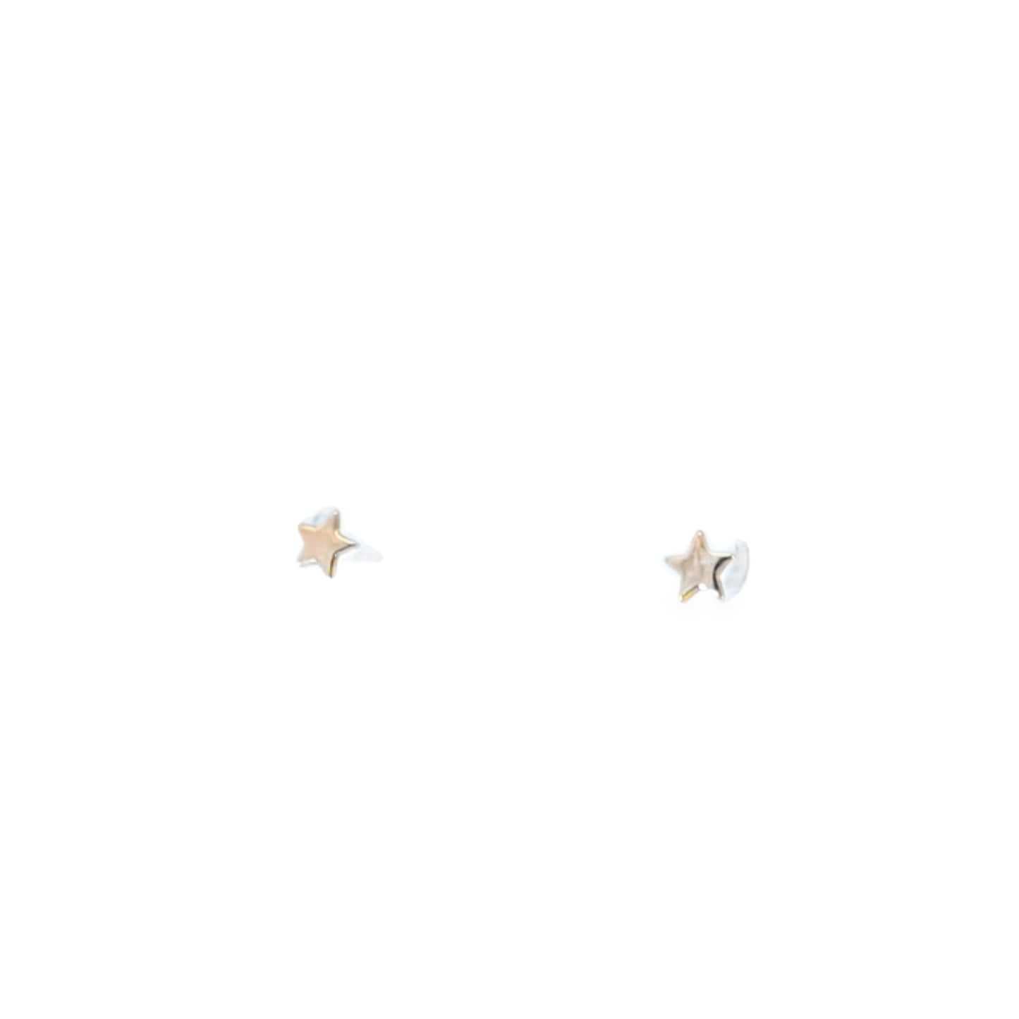 14K Yellow Solid Gold Star Earrings β Solid Gold Minimalist Studs