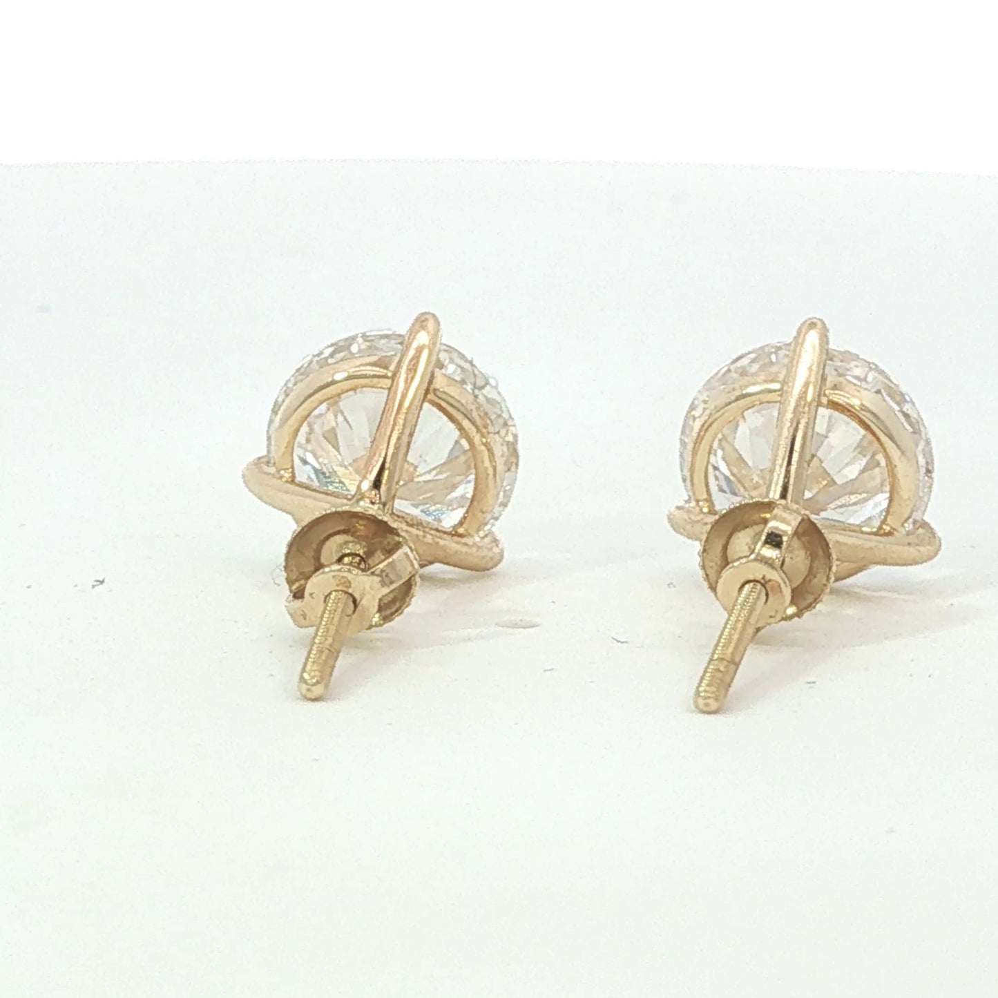 5.00 CT. T.W. Round Lab Grown Diamond Martini Stud Earrings