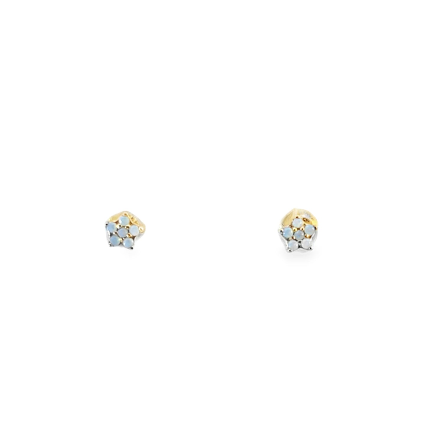 14K Gold Star Earrings with Diamonds β Delicate & Hypoallergenic