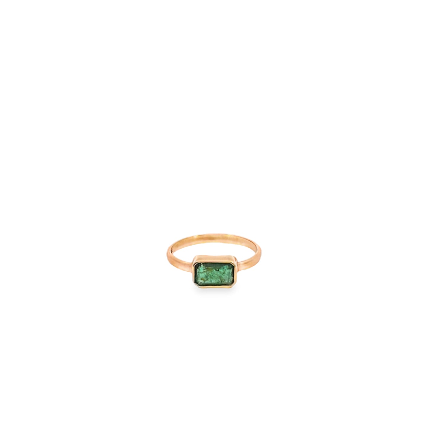Handmade 14K Gold Emerald Ring – May Birthstone Jewelry