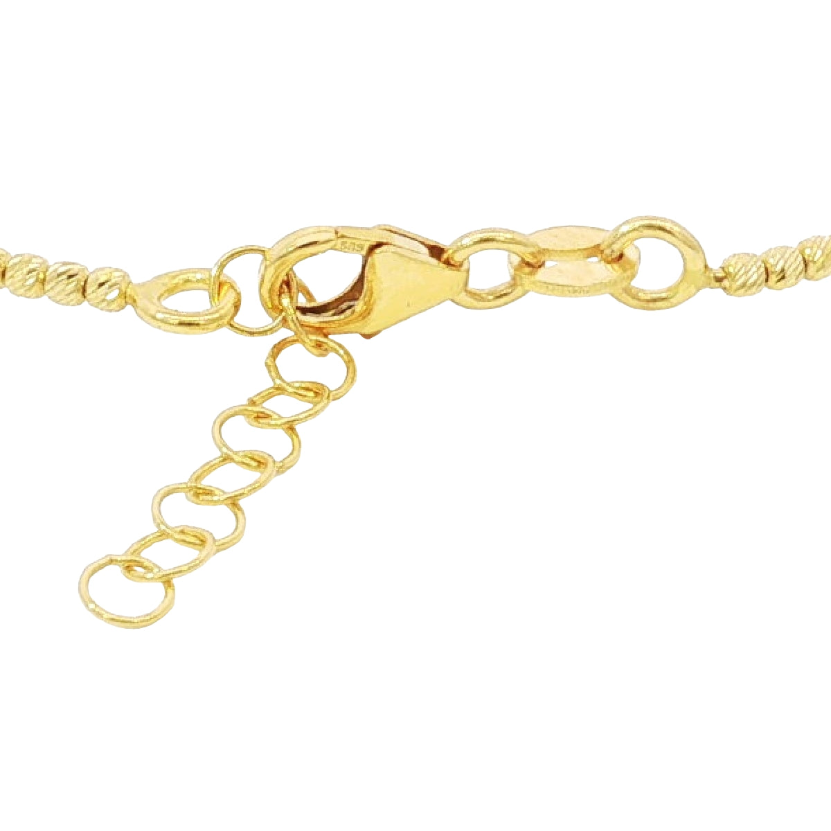 14k Solid Gold Diamond Cut Thick Bangle
