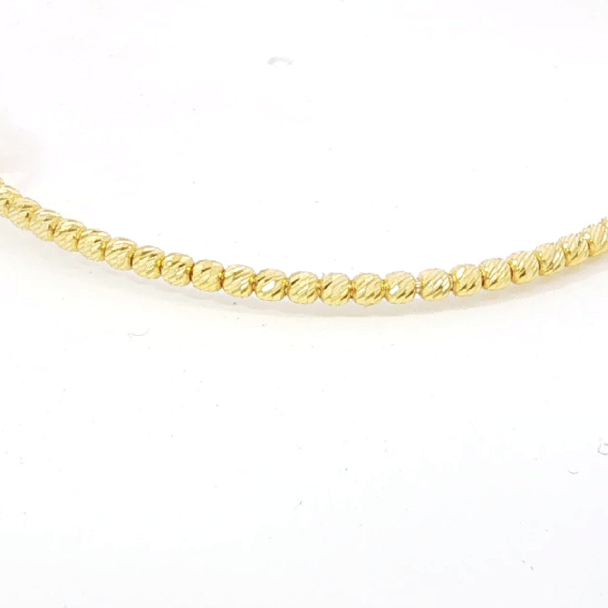 14k Solid Gold Diamond Cut Thick Bangle