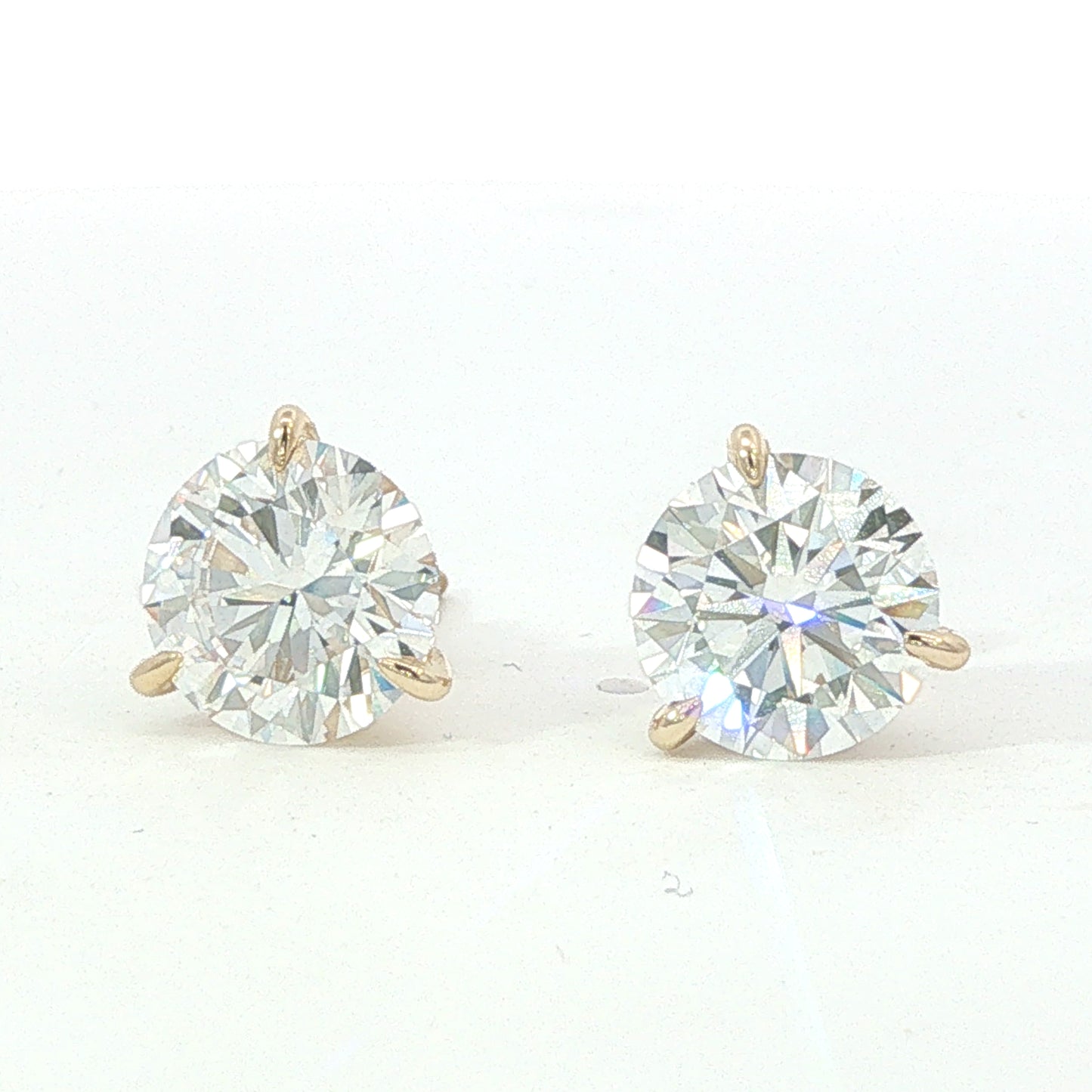 5.00 CT. T.W. Round Lab Grown Diamond Martini Stud Earrings