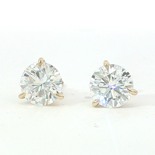 5.00 CT. T.W. Round Lab Grown Diamond Martini Stud Earrings