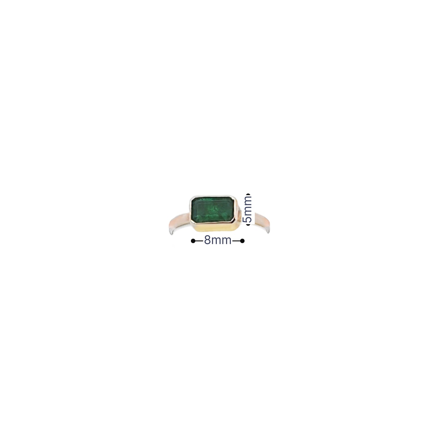 Handmade 14K Gold Emerald Ring – May Birthstone Jewelry