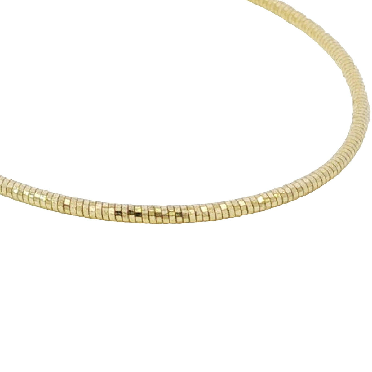 14k Solid Gold Diamond Cut Wire Bracelet