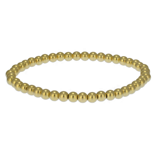 Anela 14 kt Gold Filled 4mm Beaded Bracelet