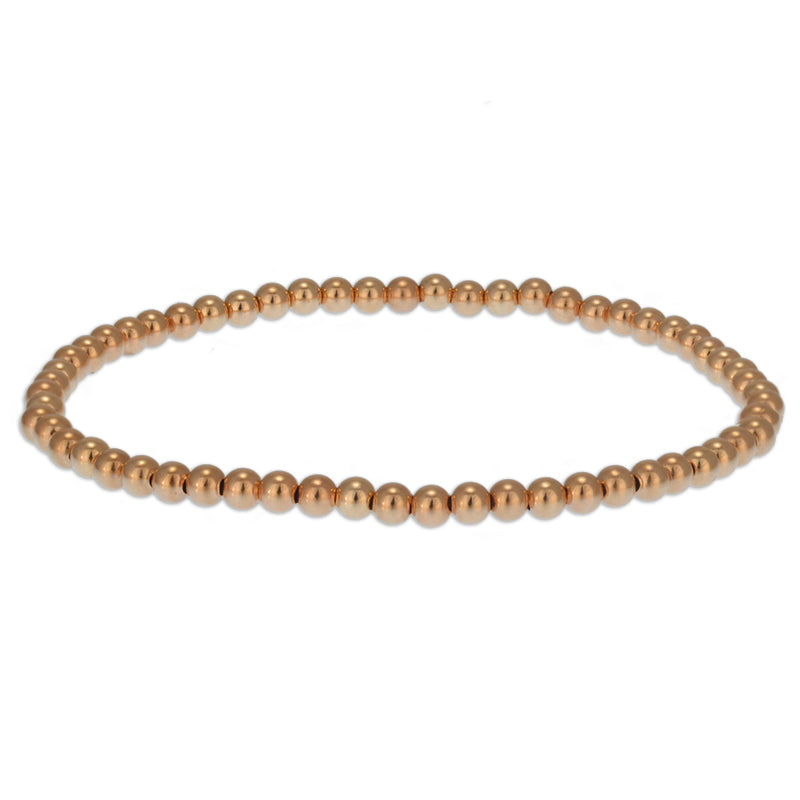 Anela 14 kt Gold Filled 3mm Beaded Bracelet