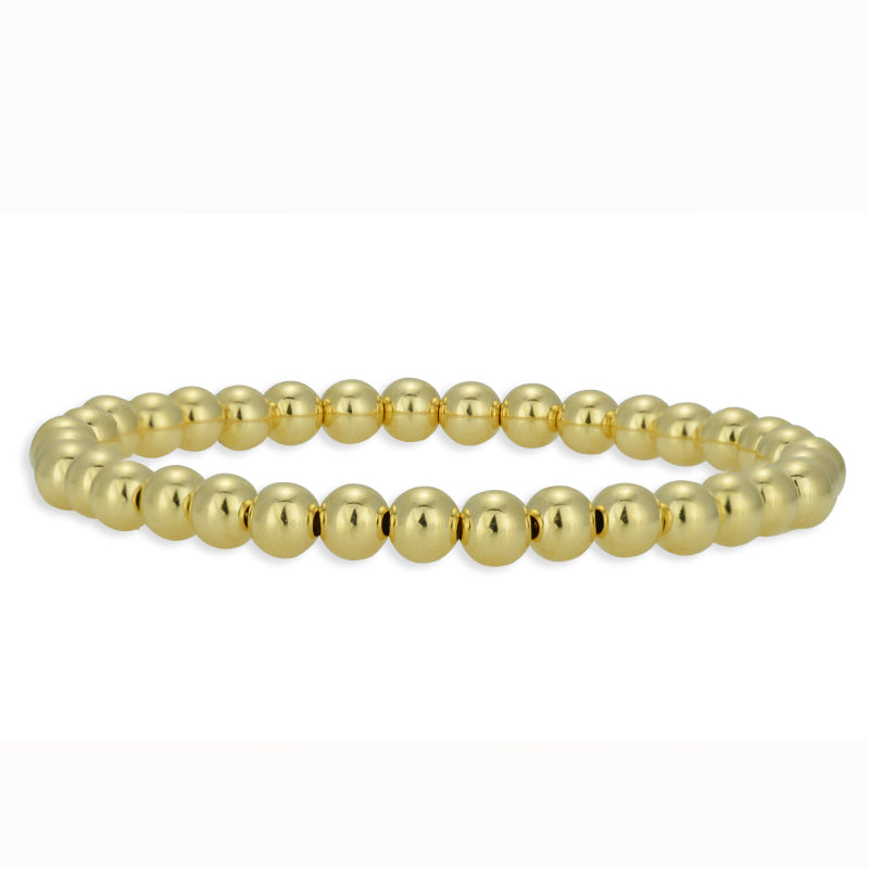 Anela 14 kt Gold Filled 5mm Beaded Bracelet