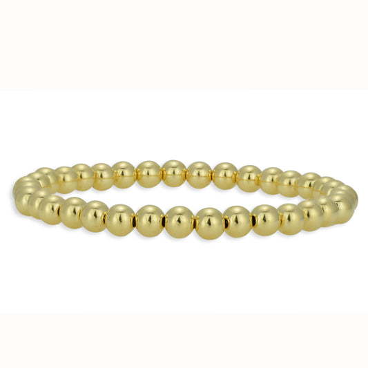 Anela 14 kt Gold Filled 5mm Beaded Bracelet