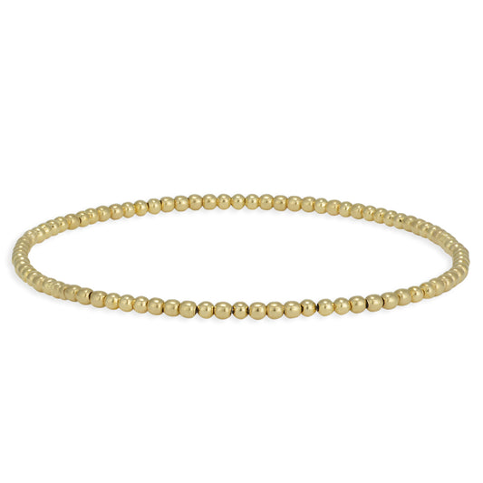 Anela 14 kt Gold Filled 2mm Beaded Bracelet