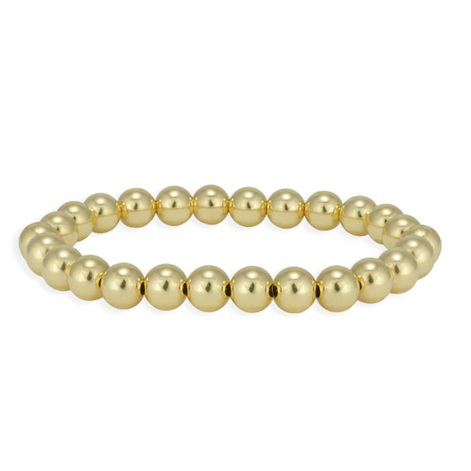 Anela 14 kt Gold Filled 6mm Beaded Bracelet